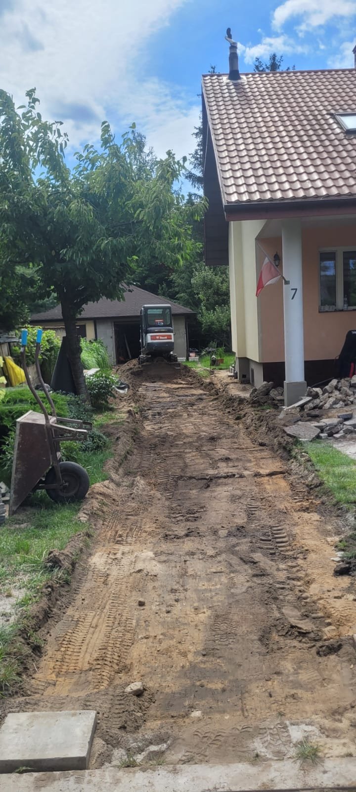 Wykopy pod fundamenty – niwelacja działki